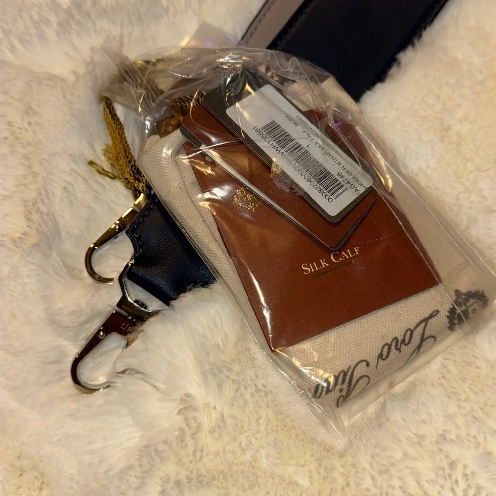 Loro Piana Genuine Silk Calfskin Leather Reversible Bag/Belt Strap, $960 MSRP